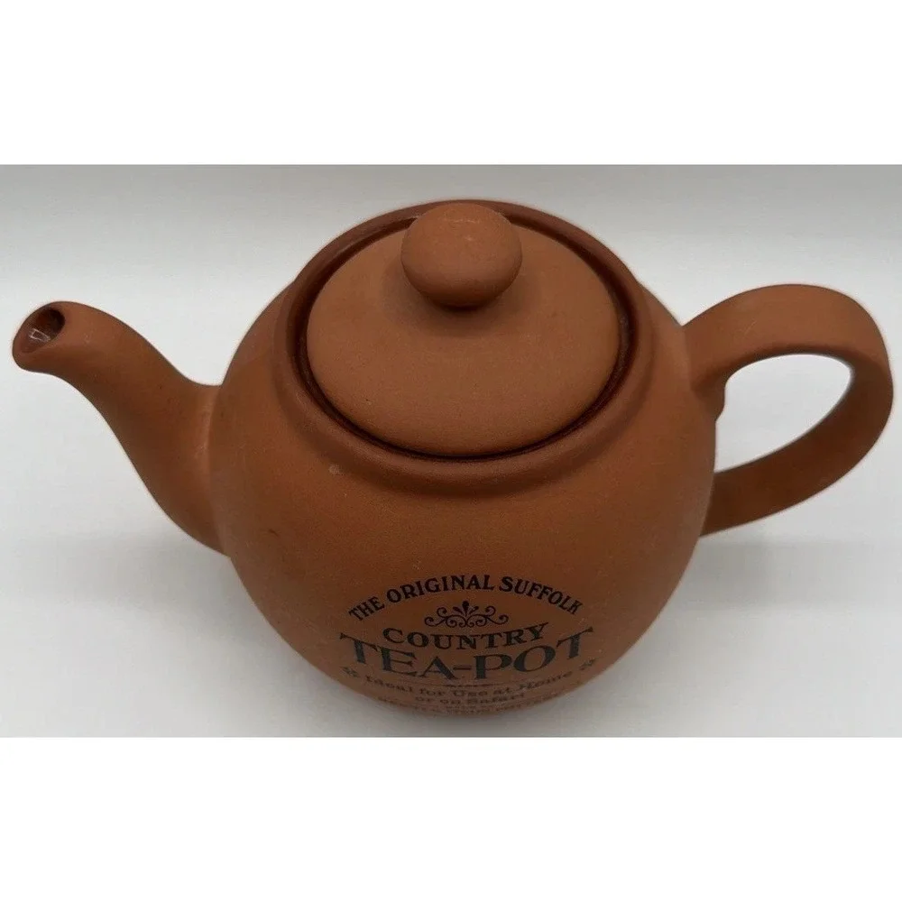 The Original Suffolk Country Tea Pot. Terracotta Henry Watson Pottery England.